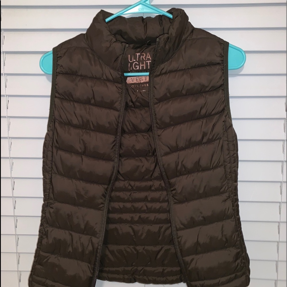 Olive green vest